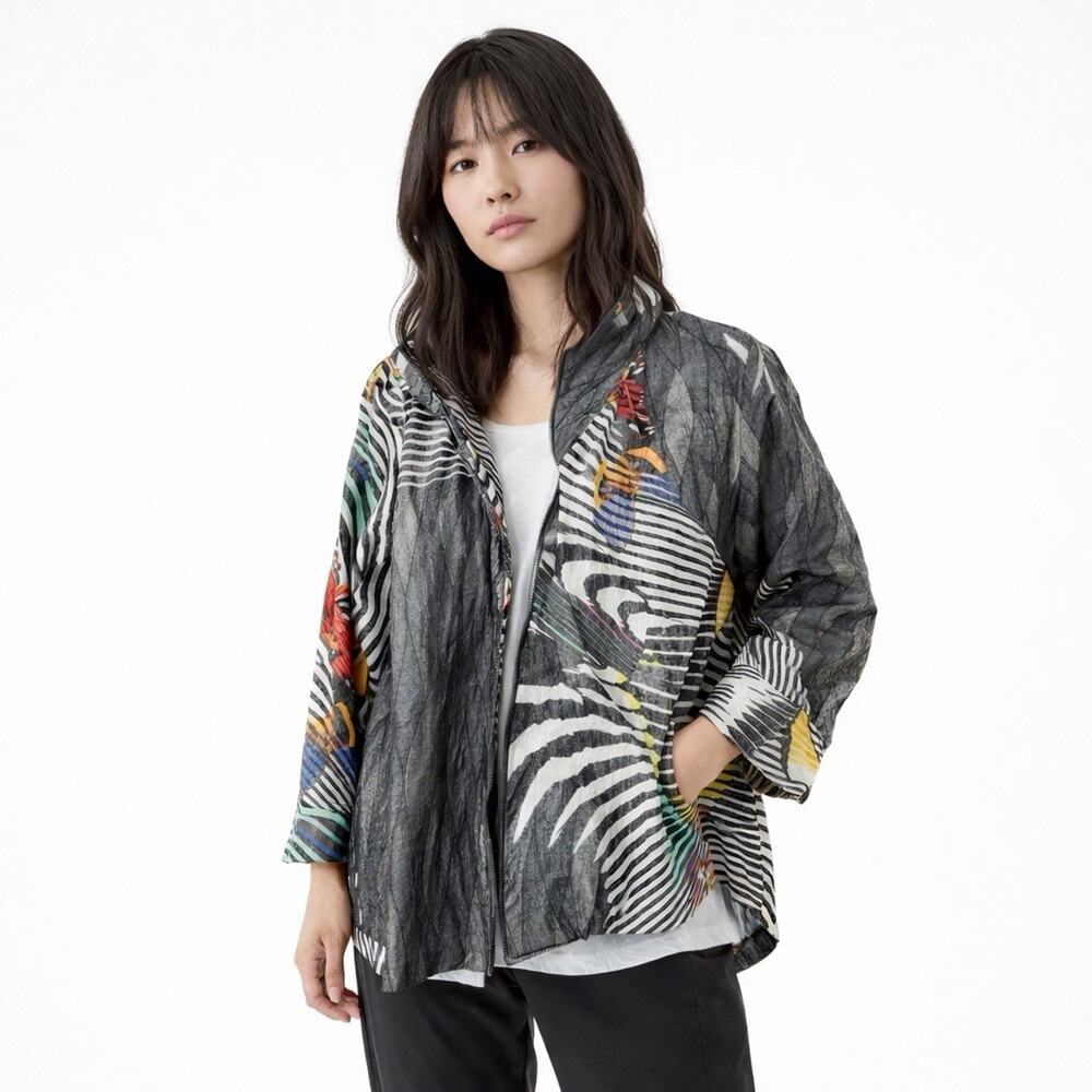 IC by Connie K Artsy Jacket Butterfly Fairy Y2K FLAW Womens Small